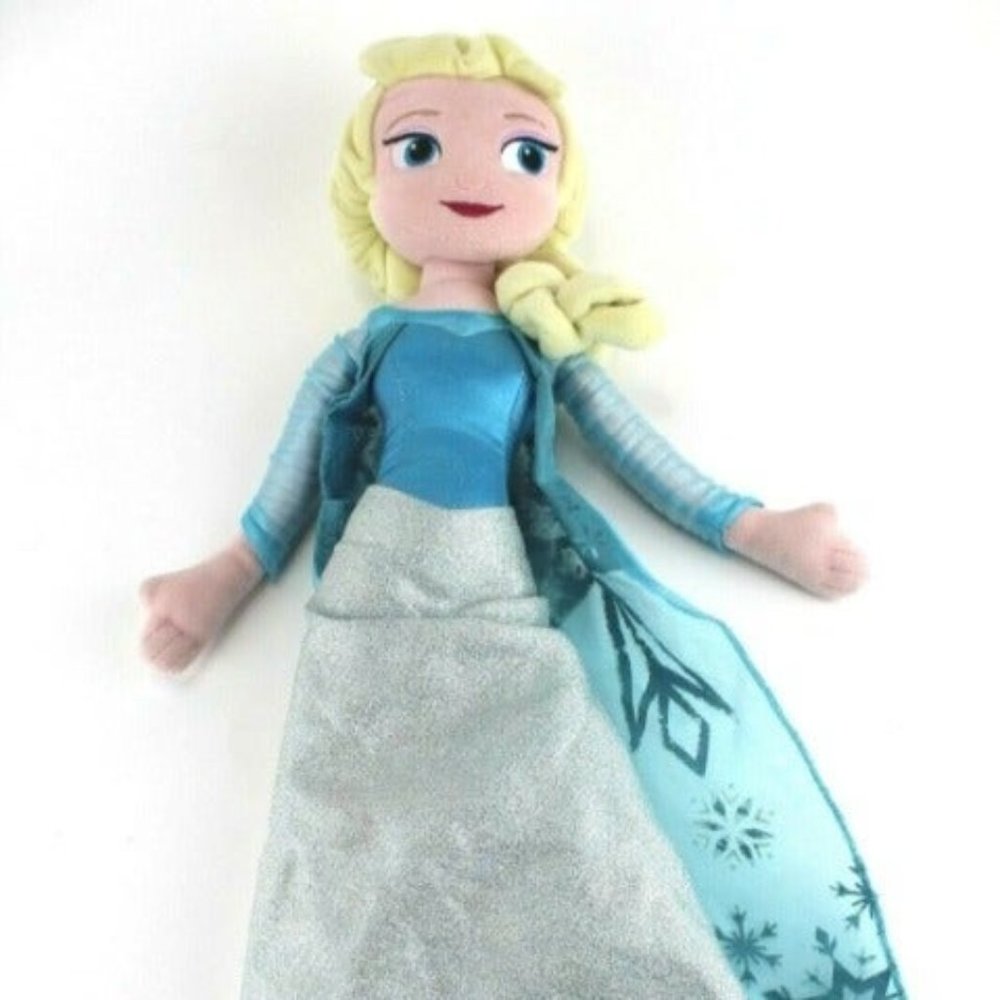 Disney Frozen Stuffed Plush Doll Elsa 18" Soft Toy Lovey Disney Store